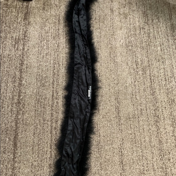 100% fur- Scarf-Fur- 100% ostrich feathers, plumes, stole, boa, collar, black - Picture 6 of 11